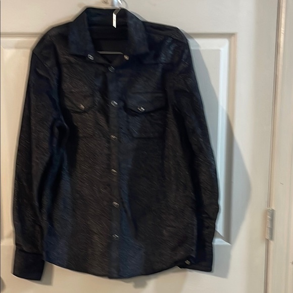 INC International Concepts Black Casual Button Down Shirt - Picture 1 of 10